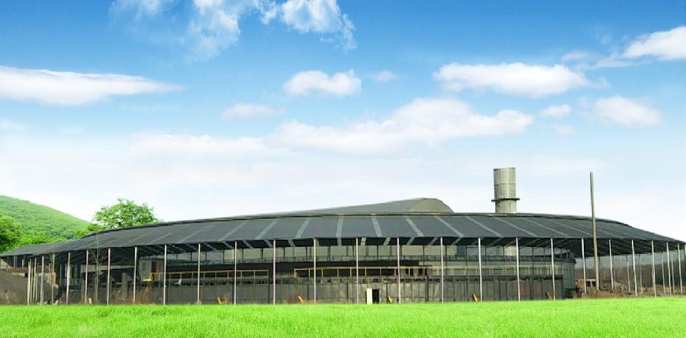 Clay brick plant with mobile rotary kiln (12.98 meters sectional width) in Xuyi, Jiangsu, China